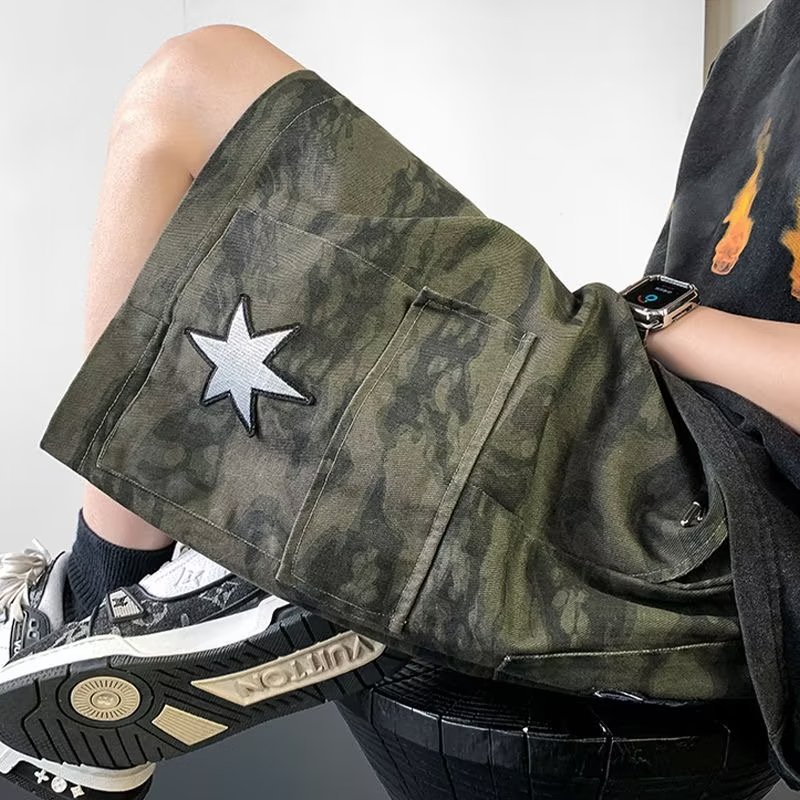 Quần Short Dáng Rộng Plus Size Họa Tiết Rằn Ri Thời Trang Mùa Hè Cho Nam