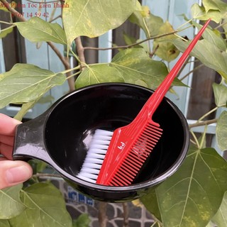 Combo chén & lược pha Kem, uốn, duỗi ,nhuộm