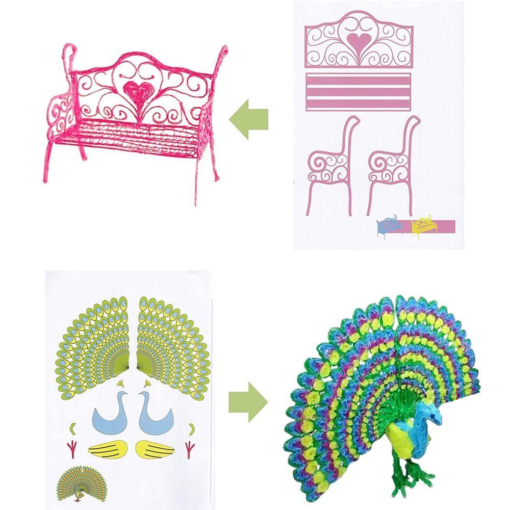 Set 22 / 40 / 22 / 40 Bút Vẽ 3D Dễ Thương Cho Bé