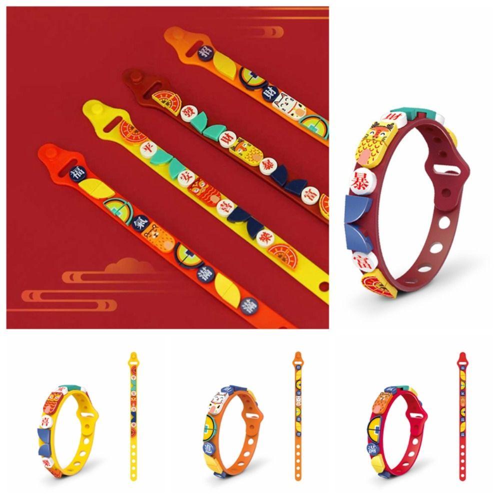 ANEMONE Vòng Đeo Tay Bằng Silicone Họa Tiết Chấm Bi DIY Dành Cho Bé Gái