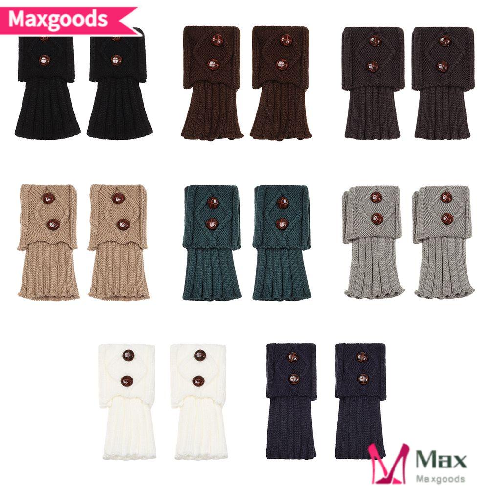 MAXG Tất Ống Chân Giữ Ấm Màu Trơn Thời Trang Mùa Đông Mới