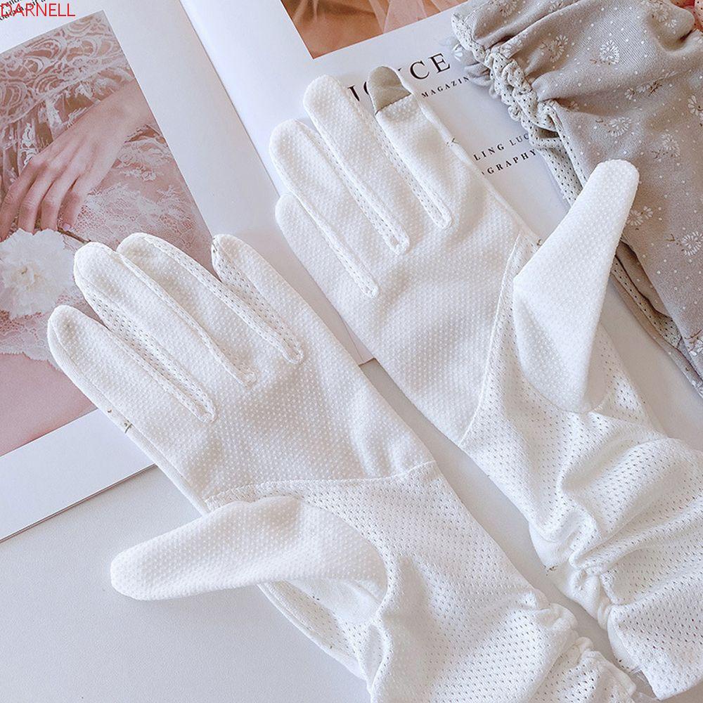 DARNELL Găng Tay Năm Ngón Họa Tiết Chấm Bi Thời Trang