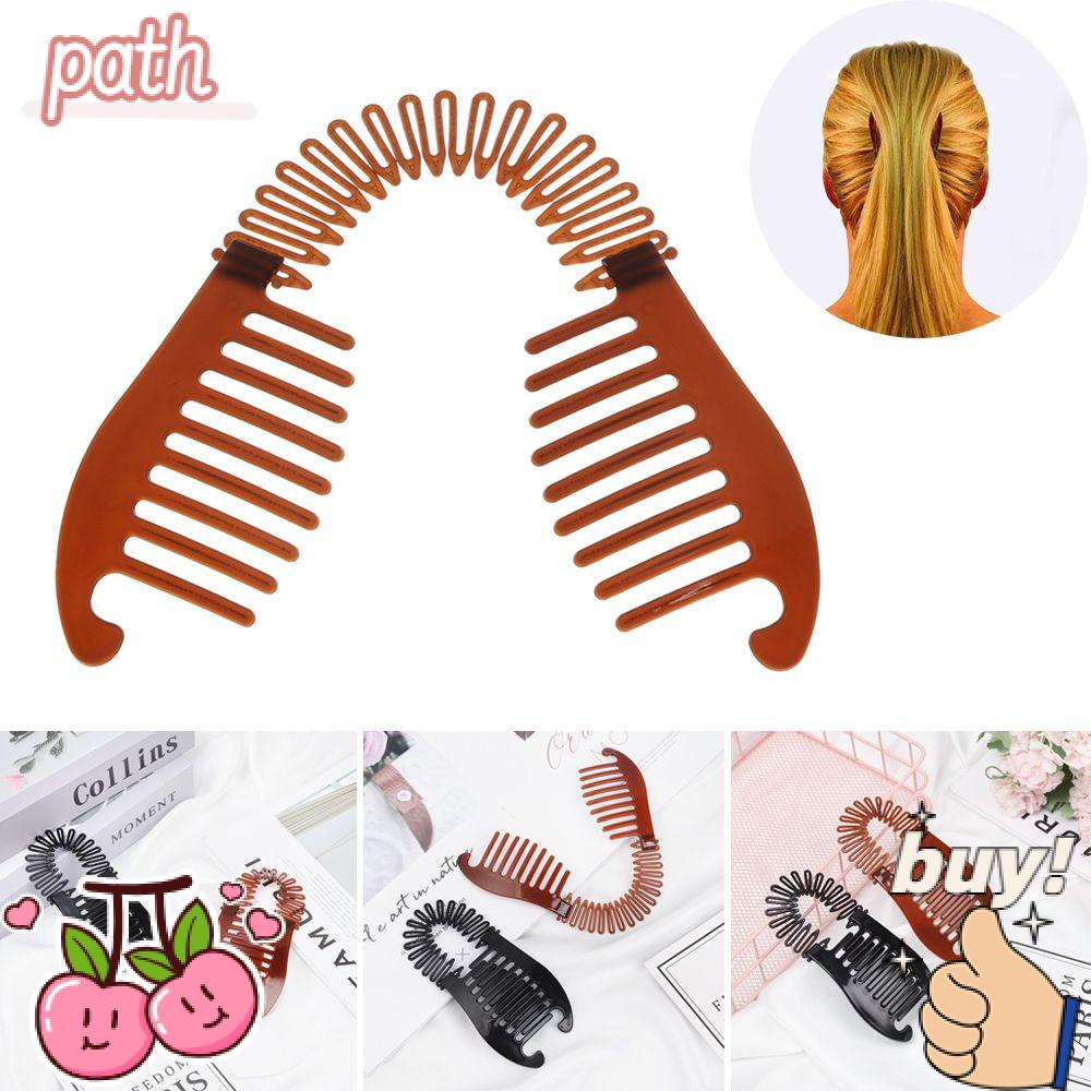 PATH Dụng Cụ Hỗ Trợ Tết Tóc Bằng Cao Su Co Giãn Tiện Lợi