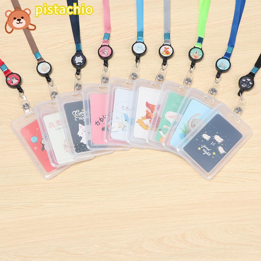 PISTA Giá Đỡ Thẻ Tên Đa Năng Họa Tiết Hoạt Hình Đáng Yêu Có Thể Thu Gọn