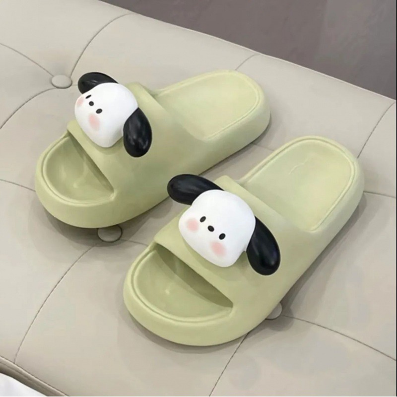 Dép Sandal Đế Dày 3cm Chống Trượt Không Thấm Nước Họa Tiết Hoạt Hình Dễ Thương Cho Nữ