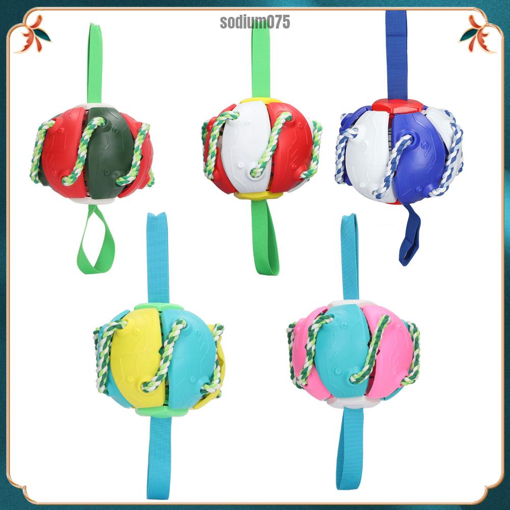 Sodium075 Bóng bay ngoài trời tương tác Quả bóng thú vị Đồ chơi đá cho chó có dây đai