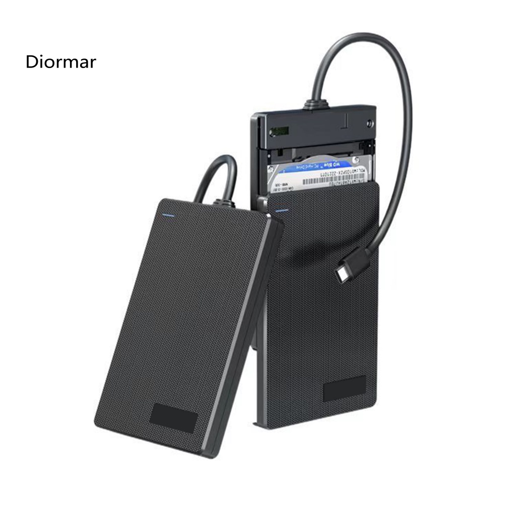 Hộp Đựng Ổ Cứng SSD 25 Inch Chống Sốc Tốc Độ Cao Kèm Cáp Tích Hợp SATA Sang Usb 30