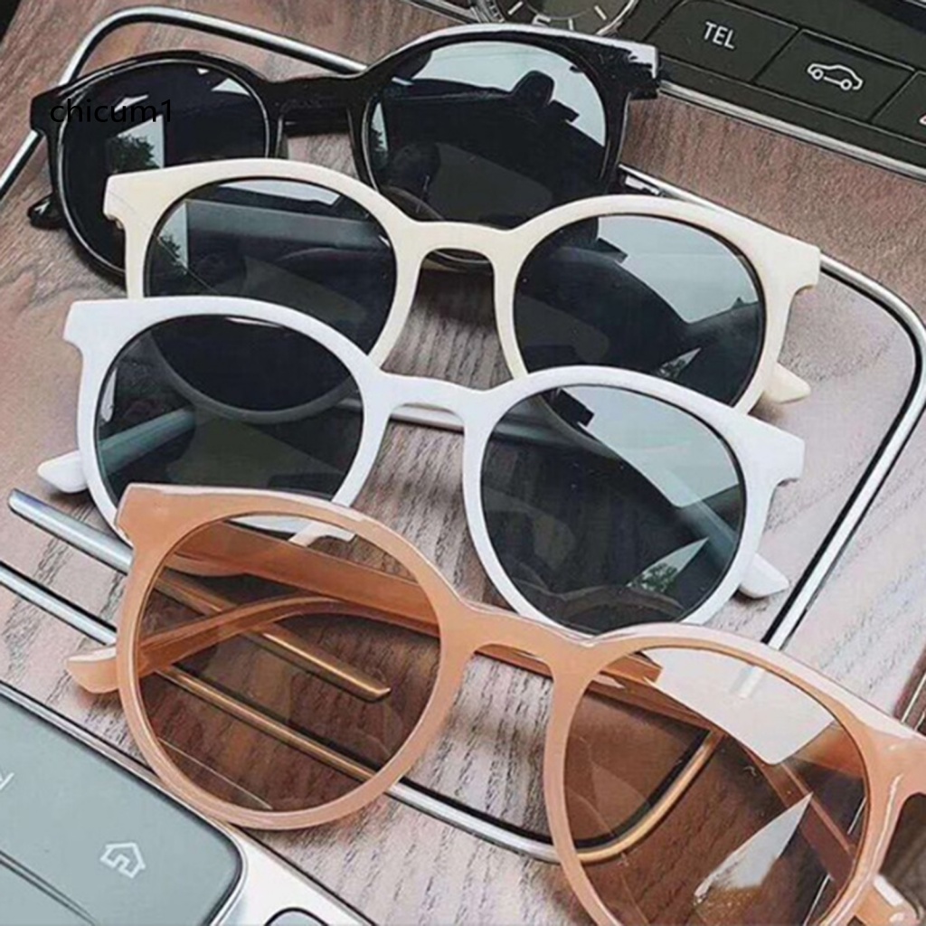 Cc Kính Mát Gọng Tròn Chống Tia UV Không Dễ Rơi Tầm Nhìn Rộng Phong Cách Cổ Điển