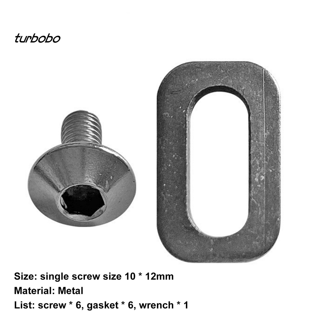 1 Bộ Vòng Đệm Bằng Kim Loại Gọn Nhẹ Độ Cứng Cao Bảo Vệ Bàn Đạp Xe Đạp