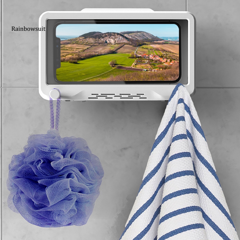 Hộp Đựng Điện Thoại Chống Nước Đa Năng Xoay 360 Độ Có Móc Treo Cho Nhà Bếp