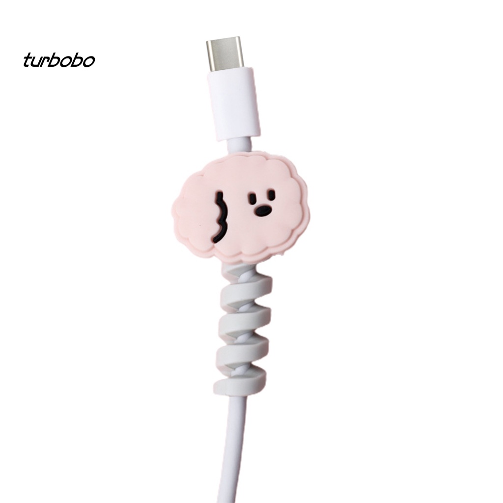 Phụ Kiện Quấn Dây Cáp Bằng Silicon Bóng Dễ Thương