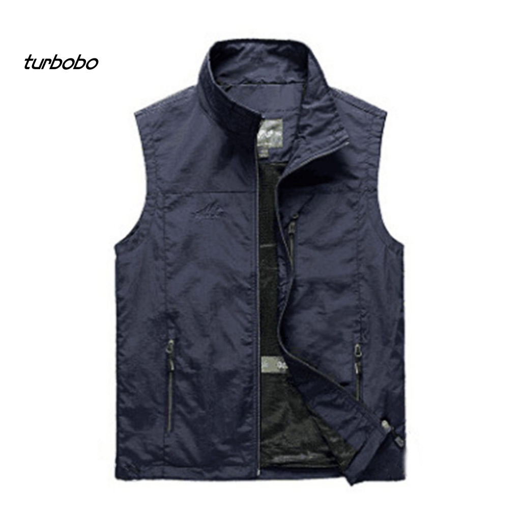 Áo Khoác Câu Cá Sát Nách Cổ Bẻ Màu Trơn Thoáng Khí Thời Trang Cho Nam