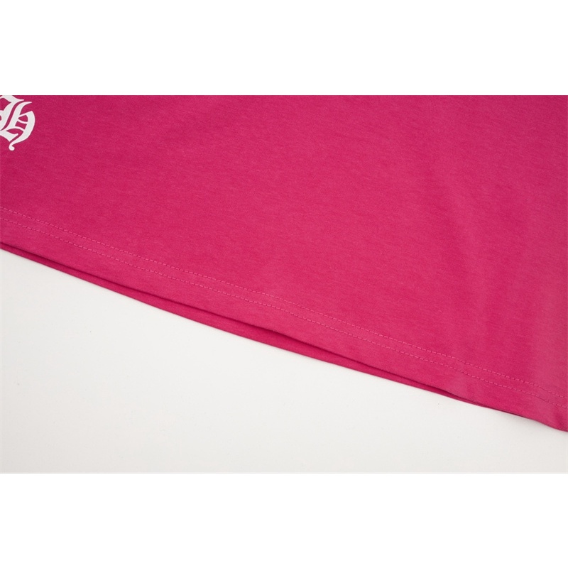 Áo Thun Cộc Tay Thêu Chữ Thập Xu Hướng Thời Trang Rt67I5