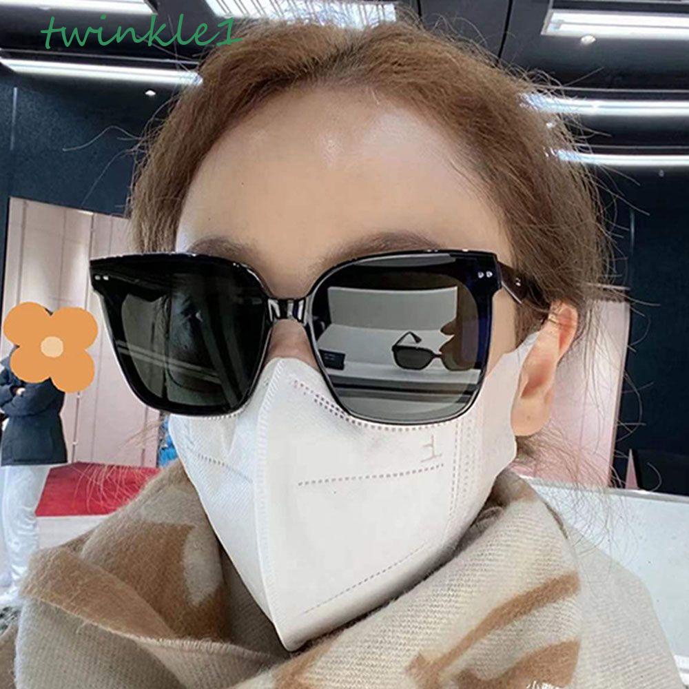 TWINKLE Kính Mát Gọng Vuông Phong Cách Vintage Thời Trang Cho Nam Nữ