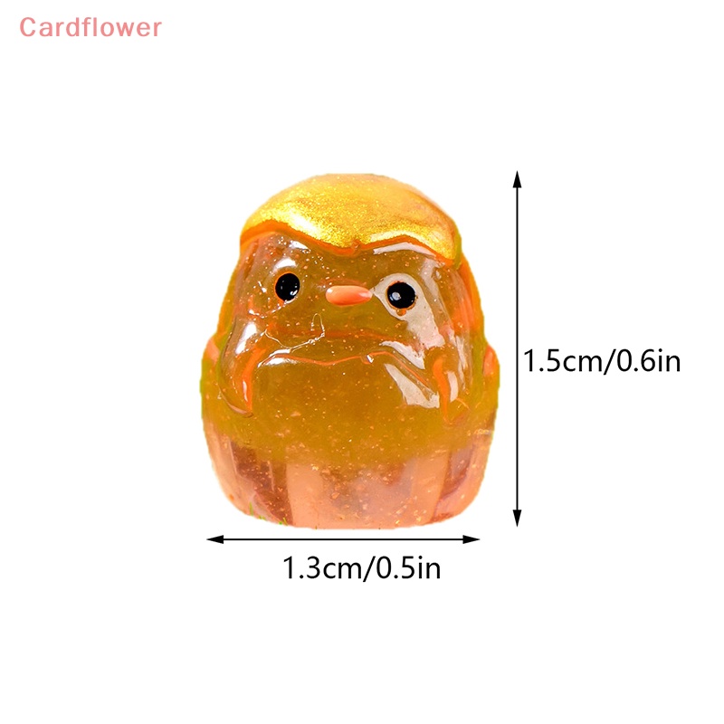 Bộ 5 Tượng Gà Con Phát Sáng Dùng Trang Trí Tiểu Cảnh Mới