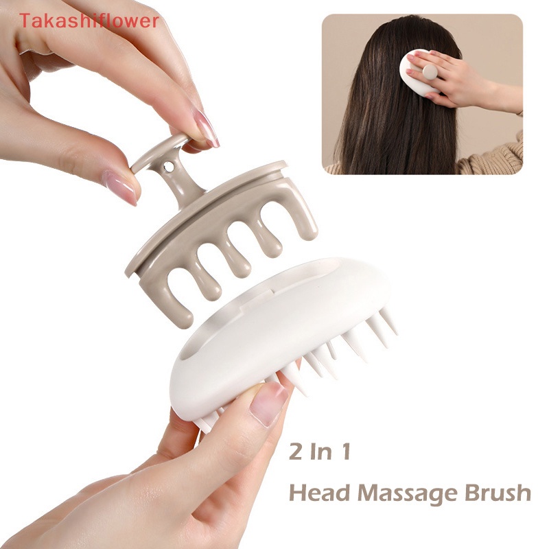 Lược Chải Tóc Mát Xa Da Đầu 2 Trong 1 Tiện Dụng Cho SPA / TakashiflowerV