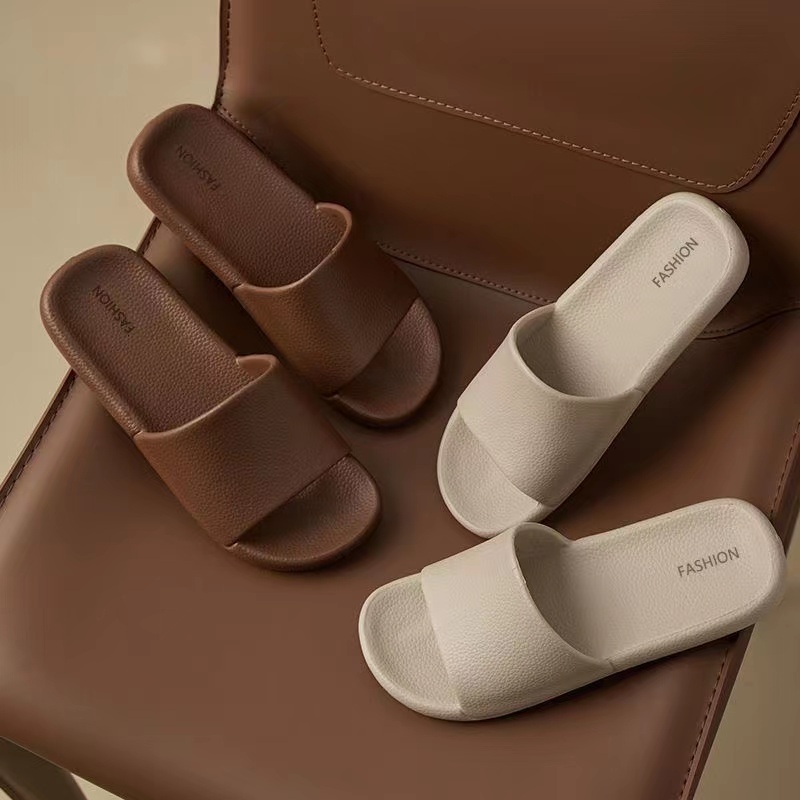 Dép Đi Trong Nhà Tắm Đế EVA Mềm Chống Trượt Thoải Mái Sang Trọng Cho Nam Nữ