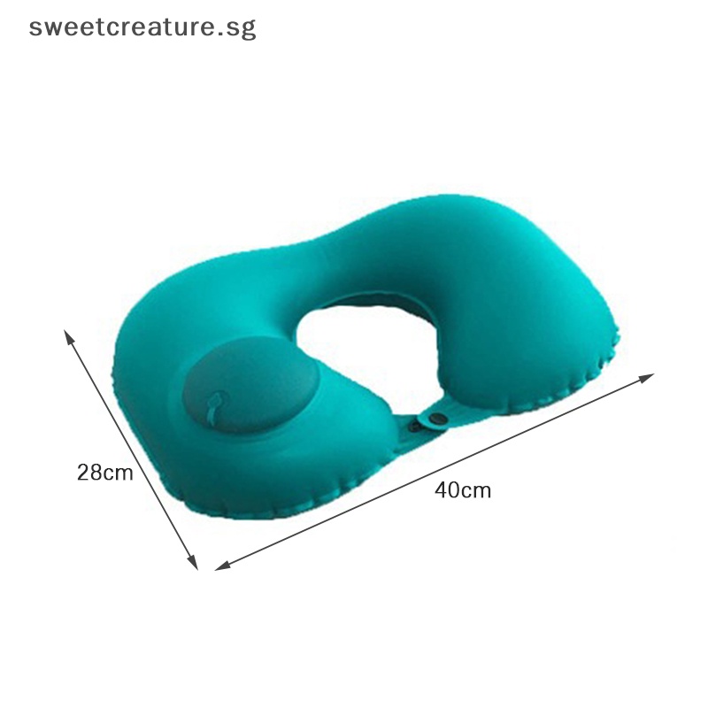 Gối Bơm Hơi Hình Chữ U Có Thể Gấp Lại Dùng Khi Đi Du Lịch