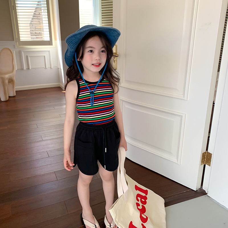 Áo Sát Nách Kẻ Sọc Đa Năng Phong Cách Hàn Quốc 2023