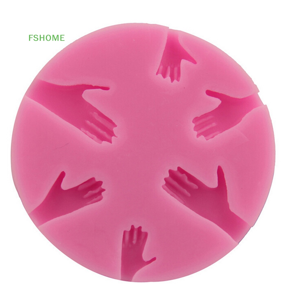 Fshome Khuôn Silicone Làm Bánh Hình Bàn Tay Người Trang Trí DIY