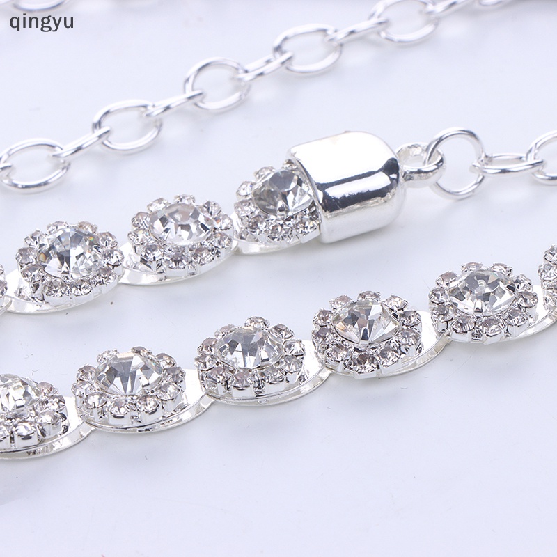 Thắt Lưng Dây Xích Trong Suốt Đính Đá Trang Trí Mới Cho Nữ