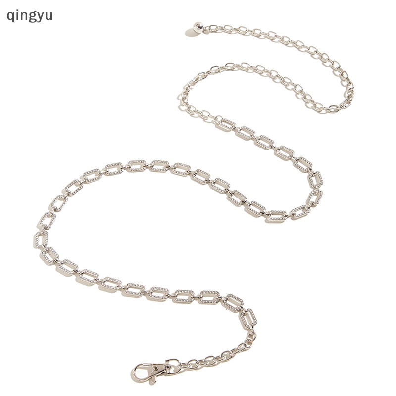 Thắt Lưng Dây Xích Kim Loại Đính Đá Chất Lượng Cao Cho Nữ