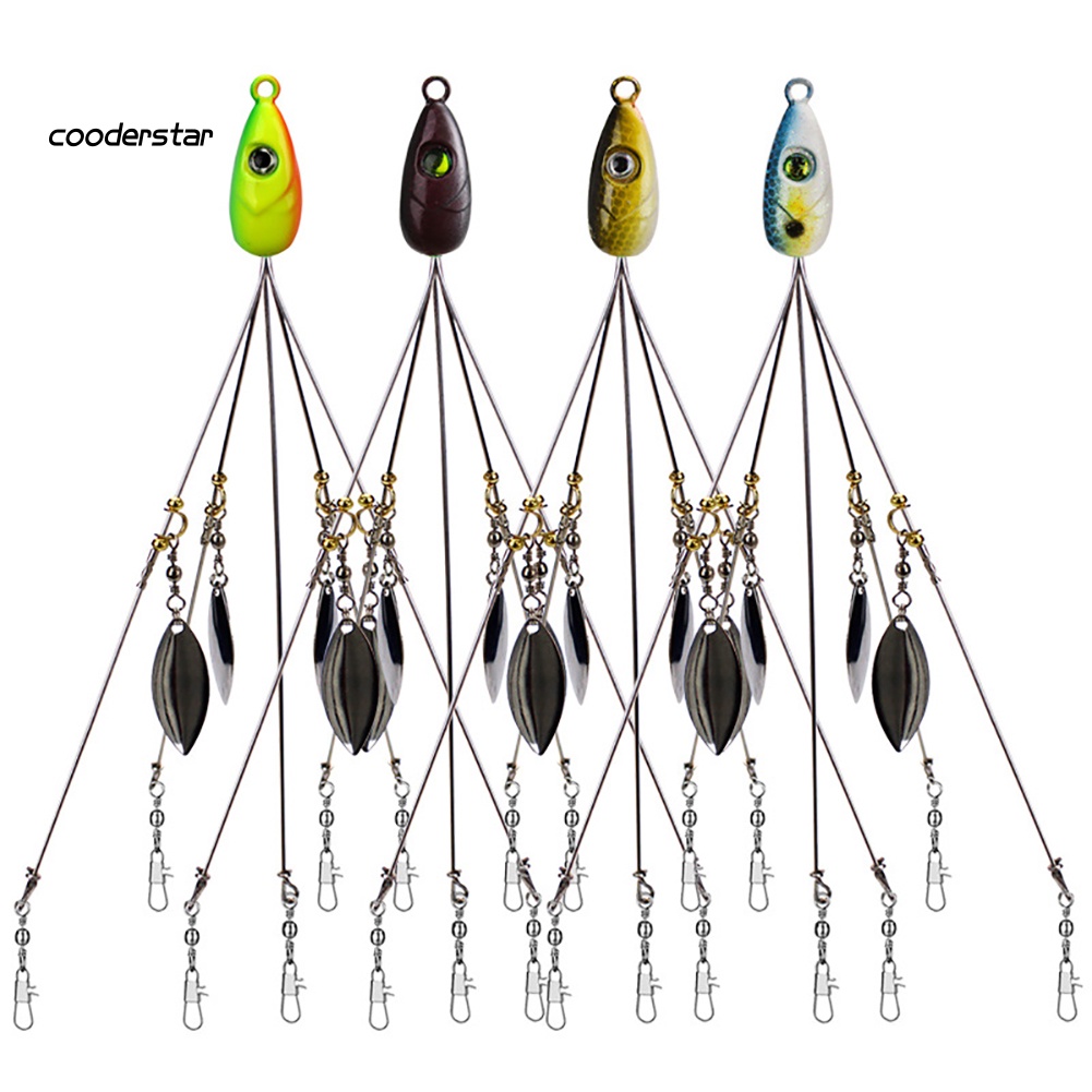 Mồi Giả Nhử Cá 5 Khúc 18g Gắn Kèm Dù Gắn Kèm Móc Câu Tiện Dụng