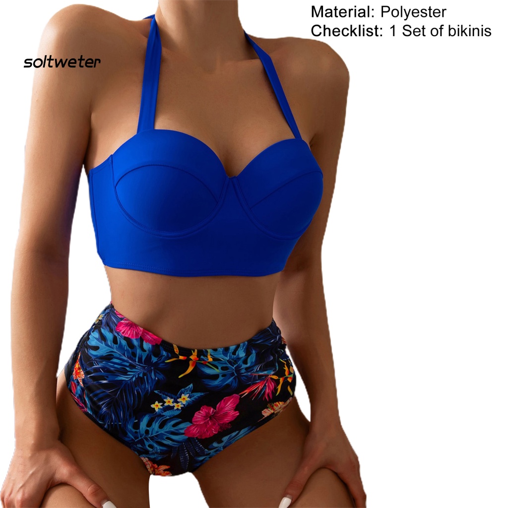 Bộ Đồ Bơi 2 Mảnh Có Mút Nâng Ngực Màu Sắc Thời Trang Quyến Rũ Cho Nữ