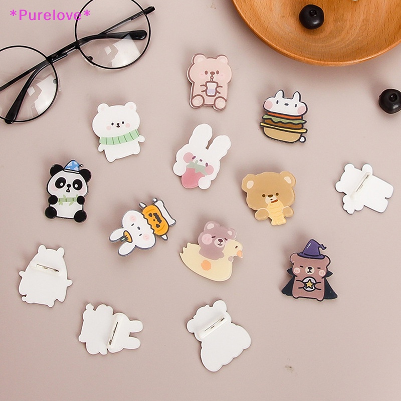 Ghim Cài Áo Bằng Acrylic Họa Tiết Hoạt Hình Dễ Thương Dành Cho Nữ Mới