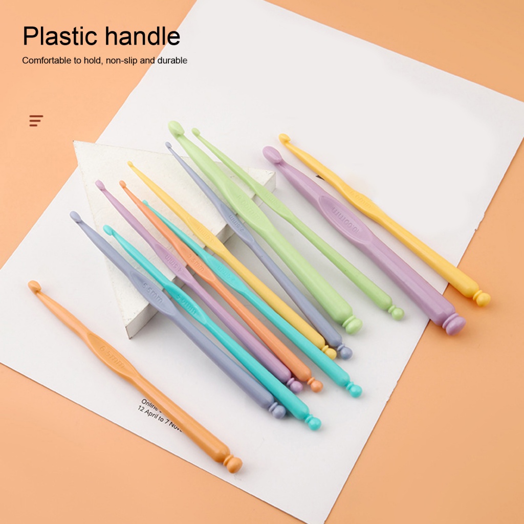 Hạnh Phúc Phụ Kiện Hạnh Phúc| Set 12 Kim Móc Len Bằng Nhựa Chuyên Dụng Cho Thợ May