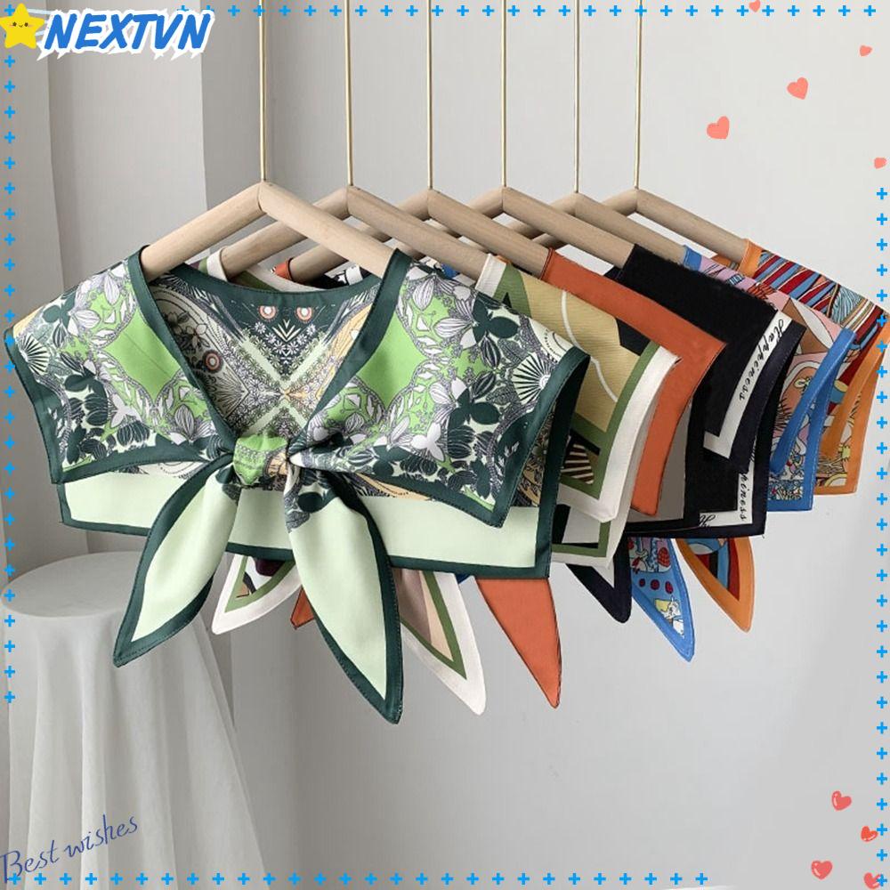 NEXTVN Khăn Quàng Cổ Chống Nắng Bằng Lụa Có Thể Tháo Rời Thời Trang Cho Nữ