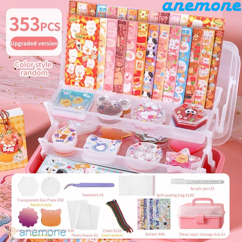 ANEMONE Bộ Thẻ Nhãn Dán Đồ Chơi Làm Sổ Tay DIY Cho Bé