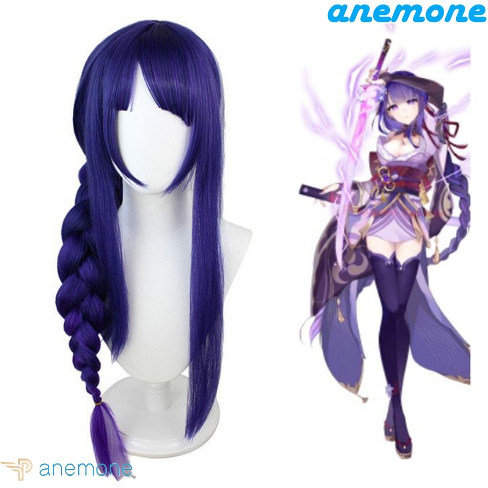 ANEMONE Tóc Giả Xù Hóa Trang Nhân Vật Hoạt Hình Riiden Shogun Màu Sắc Thay Đổi Theo Nhiệt Độ Cao