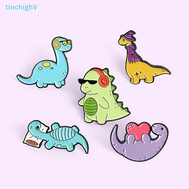 [TinchighV] Ghim Cài Áo Hình Khủng Long Hoạt Hình Dầu Thả Cổ Điển Cho Nam Và Nữ [Mới]
