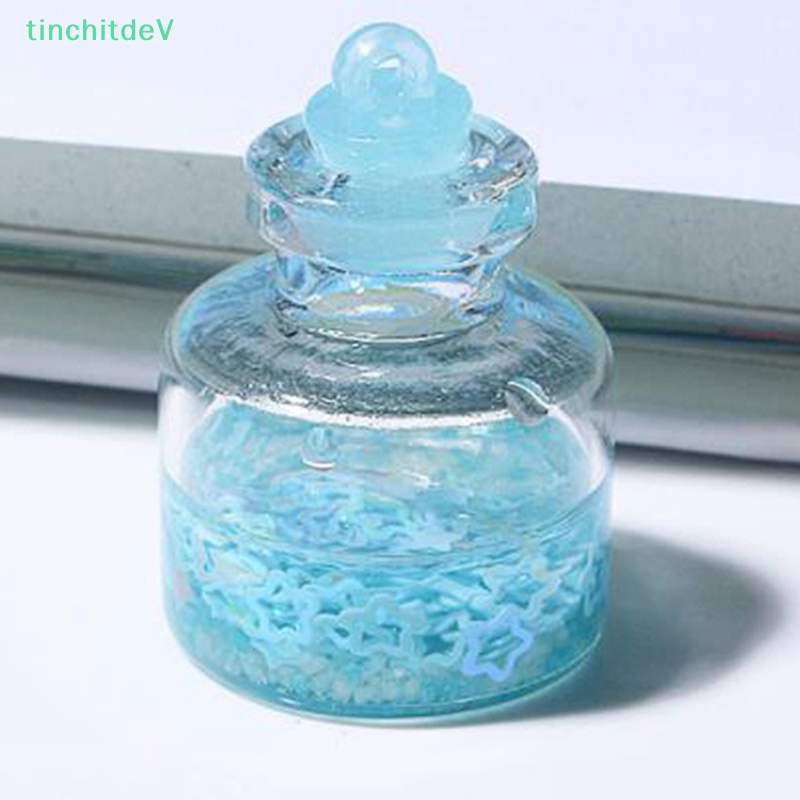 Bộ 2 Bình Điều Ước Mini Bằng Nhựa Resin Dạ Quang Màu Sắc Ngẫu Nhiên Trang Trí Bảng Điều Khiển Xe Hơi