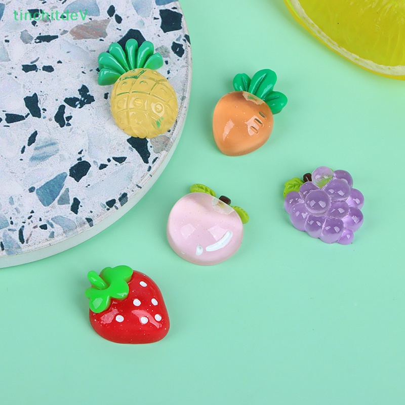 [TinchitdeV] Set 20 Miếng Dán Resin Hình Trái Dứa Ch Dễ Thương Làm Bông Tai DIY [Mới]