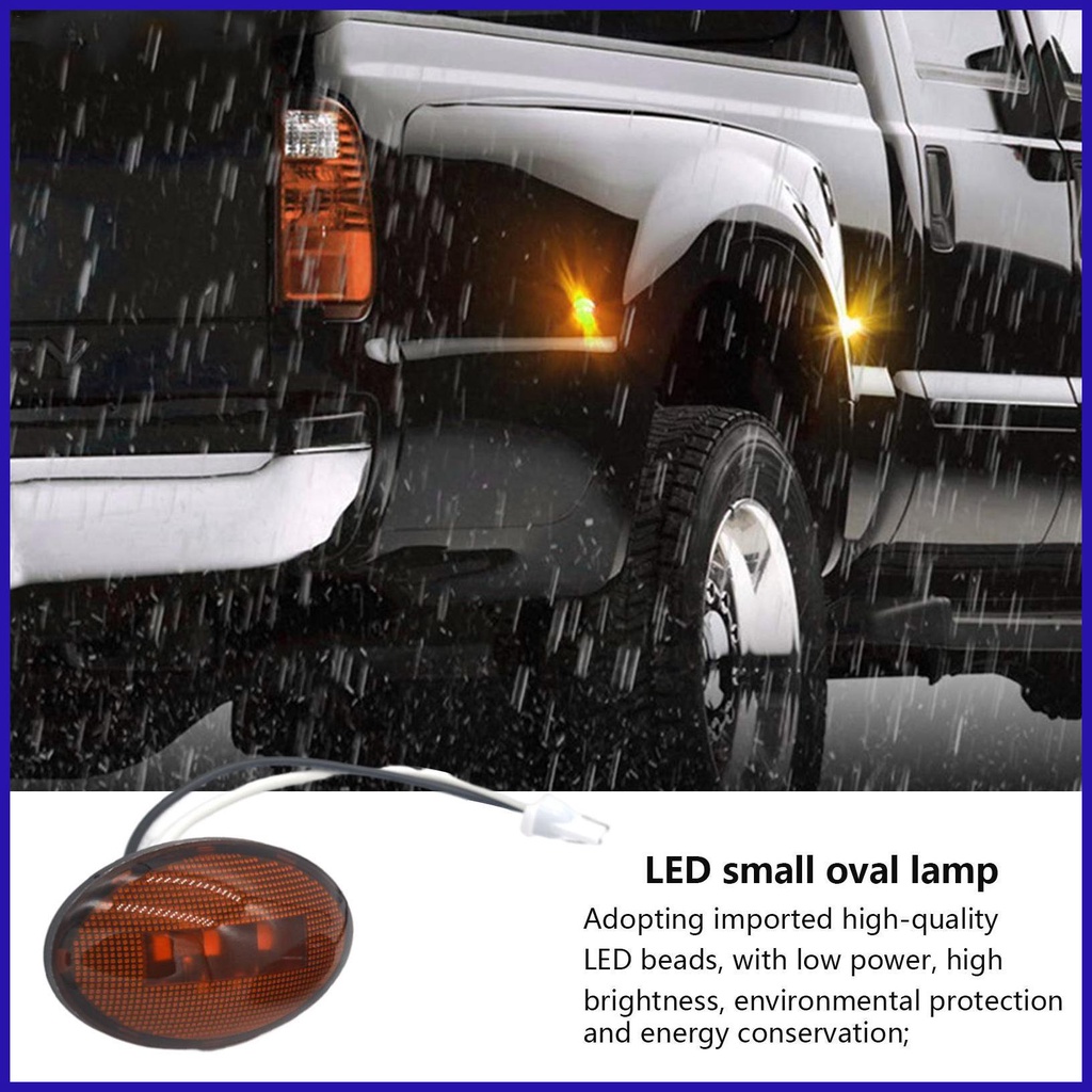 Đèn LED Xi Nhan 3 Bóng Hình Oval Chống Thấm Nước Đa Năng Cho Xe Tải