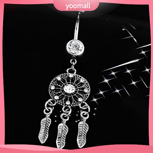 Khuyên Rốn Hình Lưới Giấc Mơ Đính Đá Thời Trang