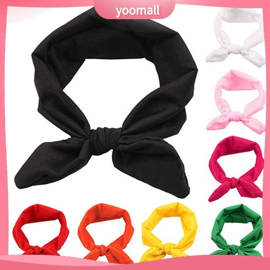 Băng Đô Tai Thỏ Co Giãn Dành Cho Bé Gái