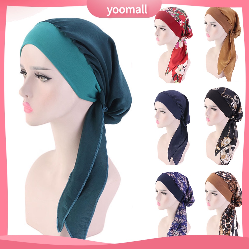 Mũ Trùm Đầu Co Giãn In Họa Tiết Hoa Phong Cách Cướp Biển Cho Nữ