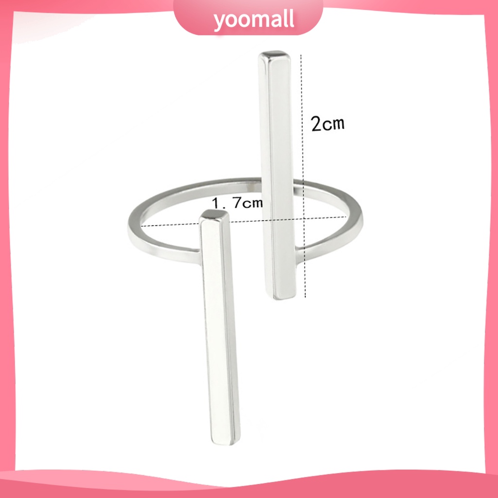 Nhẫn Hở Bằng Kim Loại Thân Thiện Với Da Thời Trang