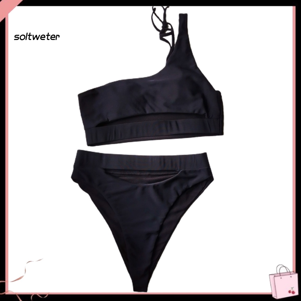 Bộ Đồ Bơi Một Mảnh Lưng Cao Khoét Vai Gợi Cảm Cho Nữ