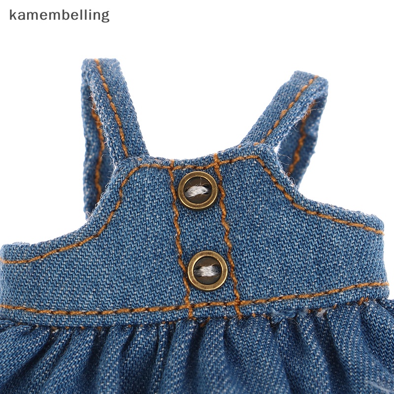 Đầm Yếm Denim Xinh Xắn Cho Búp Bê kamembelling 1 / 12