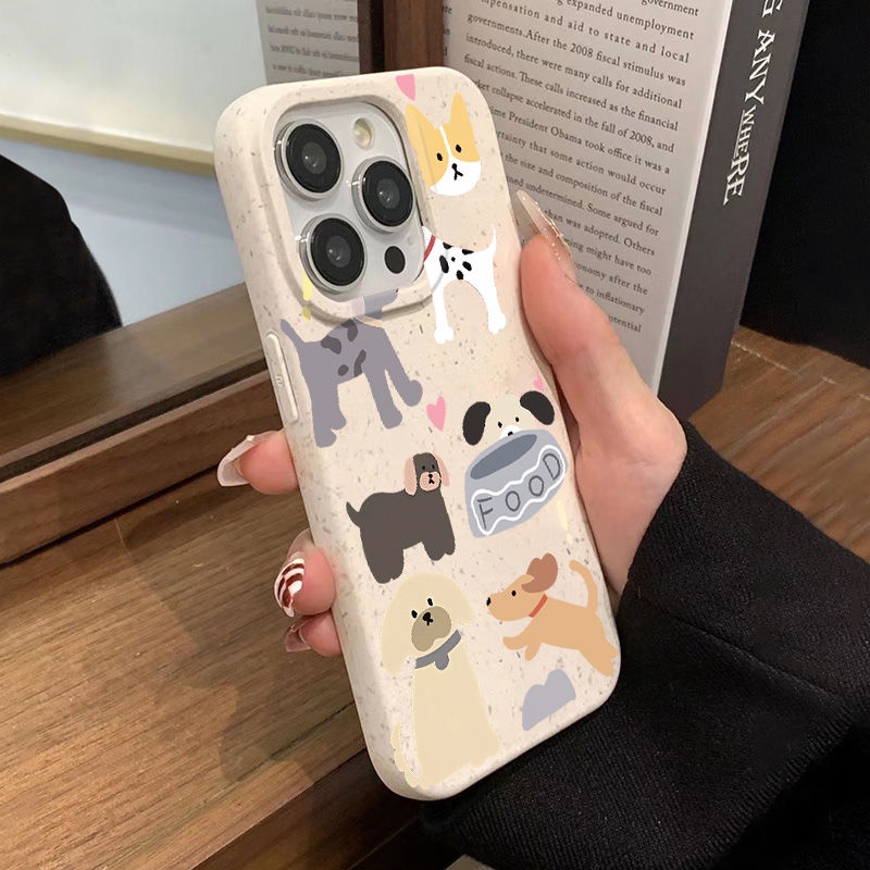 Ốp Điện Thoại Mềm Chống Sốc In Hình Chú Cún Đơn Giản Cho Iphone 11 12 14Promax 137 8 PRDI