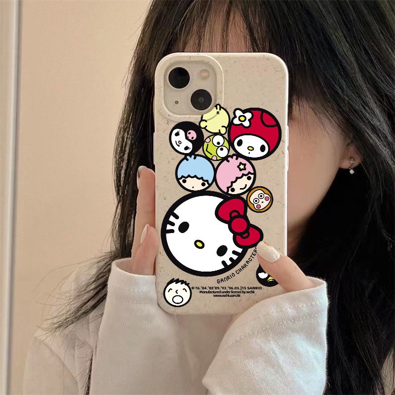 Ốp Điện Thoại Dẻo Họa Tiết Hoạt Hình Sanrio Dễ Thương Chống Sốc Cho iPhone1211 14pro7 max8plus 13 M6YP