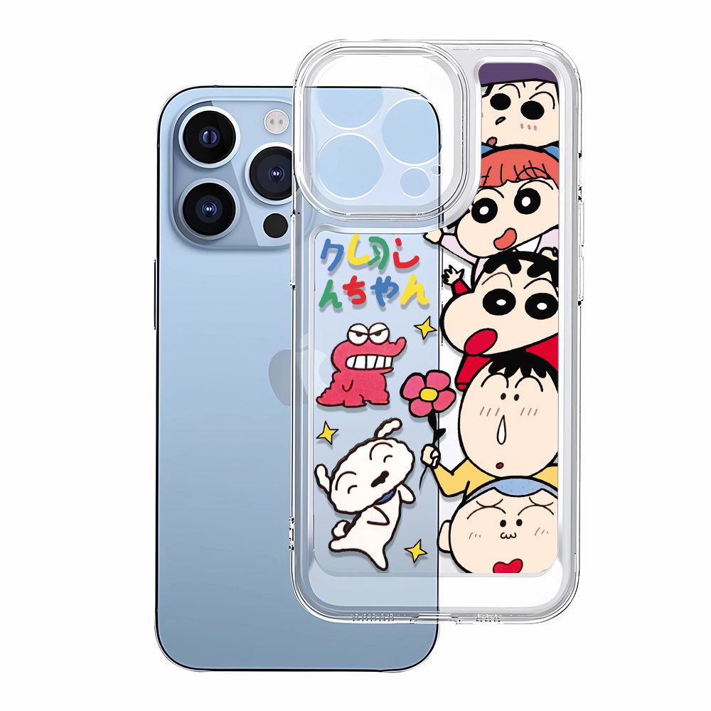 Ốp Điện Thoại Mềm Chống Sốc In Hình Khủng Long Shin-Chan Cho Iphone 8 Iphone 14 Pro Max 12 11 13 Plus 7 NLTB