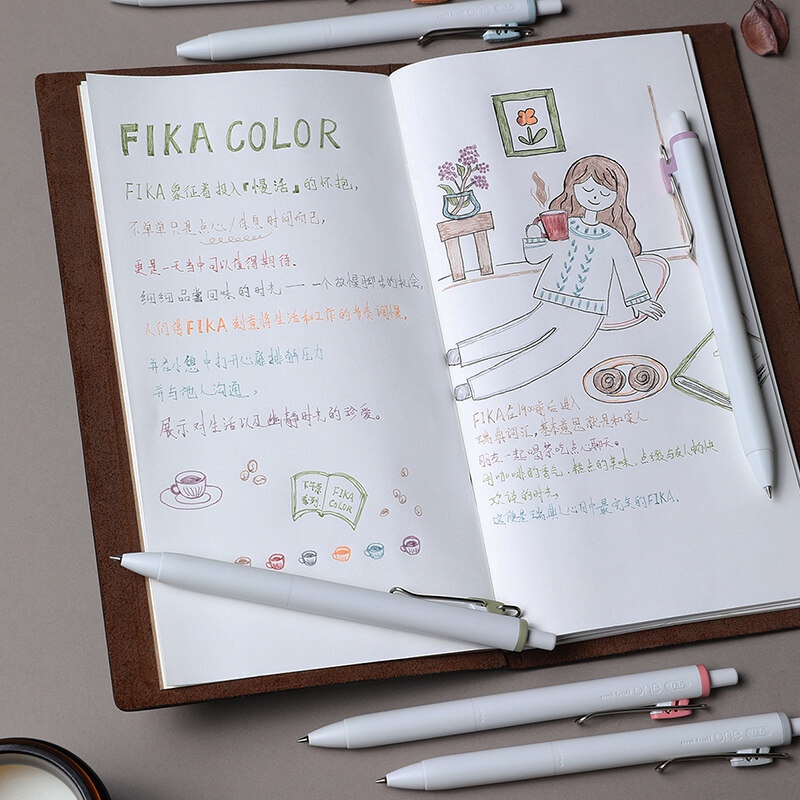 1 Bút Mực Gel UNI Màu Trơn Ngòi 0.38 UMN-S 0.38 / 0.5mm