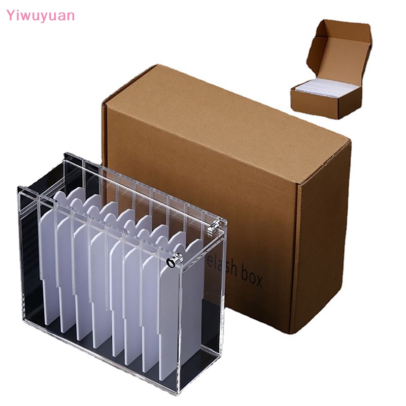 Hộp Đựng Lông Mi Giả 8 Tầng Bằng Acrylic Trong Suốt