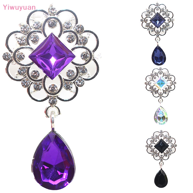 Mặt Dây Chuyền Hình Giọt Nước Bằng Hợp Kim Acrylic Khâu Tay Trang Trí Hộp Quà Đám Cưới DIY Mới