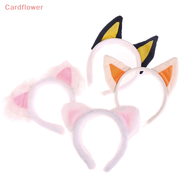 < Cardflower > Băng Đô Tai Mèo Bông Mềm Mại Sáng Tạo Hóa Trang Động Vật Hoạt Hình